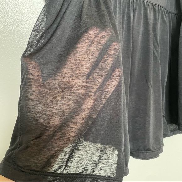 Free People Movement Black Catch Me Drift Tank Top Semi Sheer Lightweight S, M - Picture 7 of 8